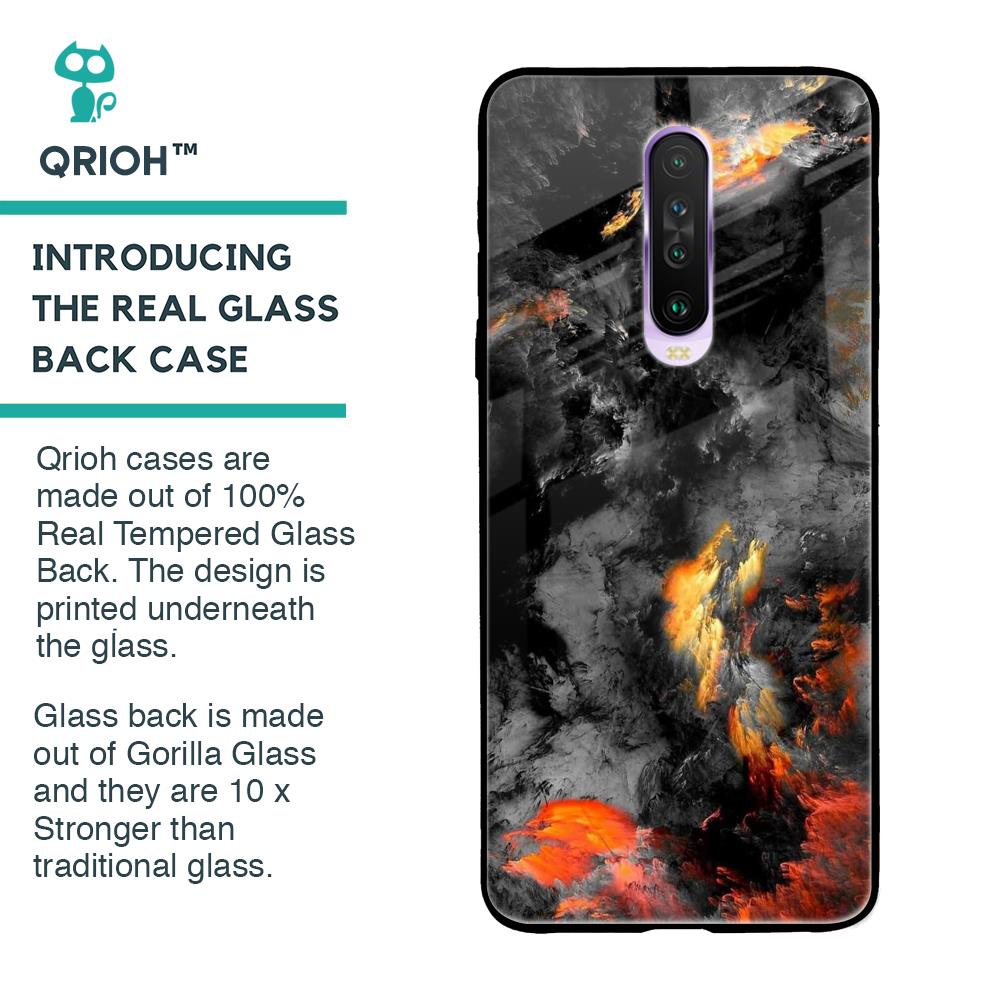 Lava Explode Glass Case for Poco X2