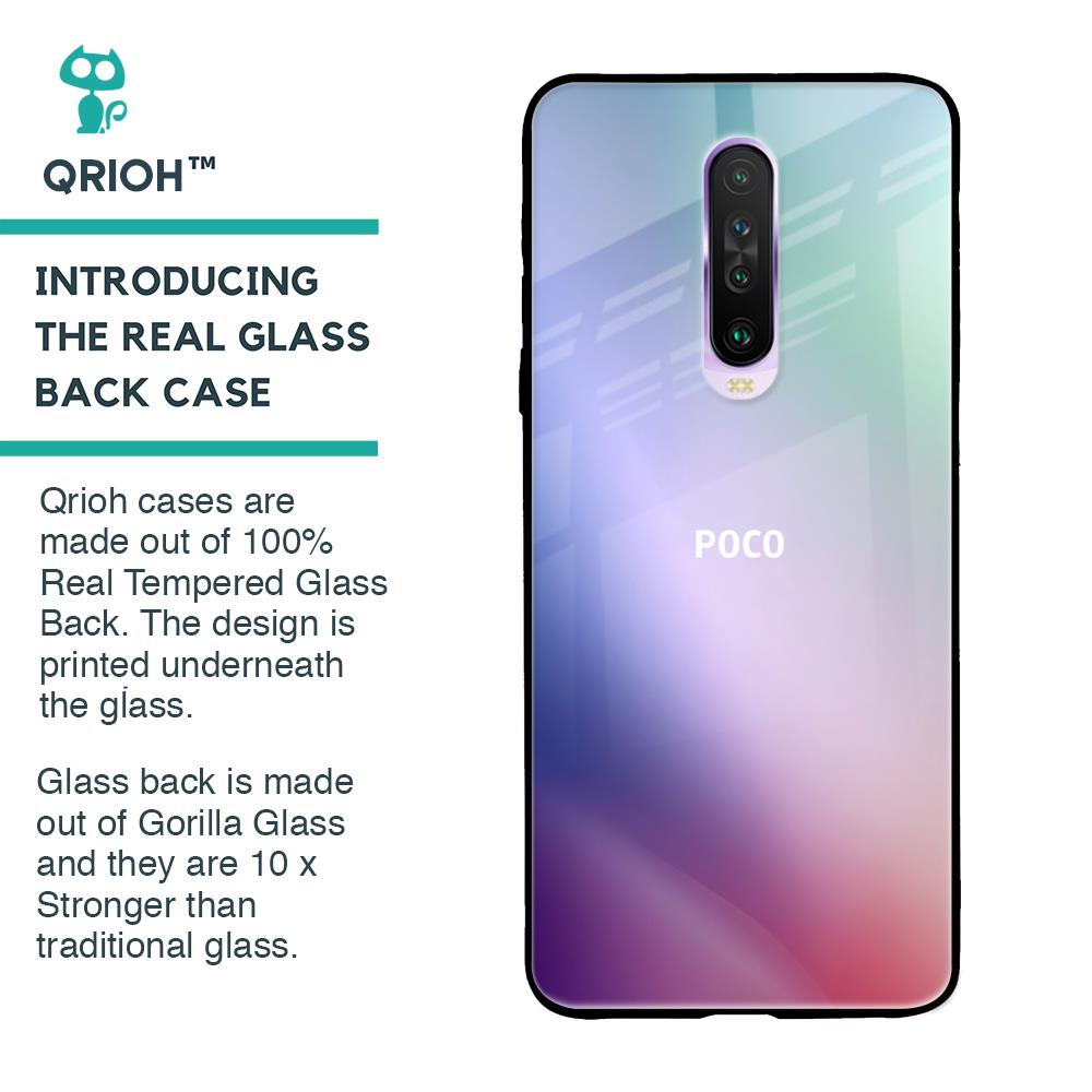 Abstract Holographic Glass Case for Poco X2