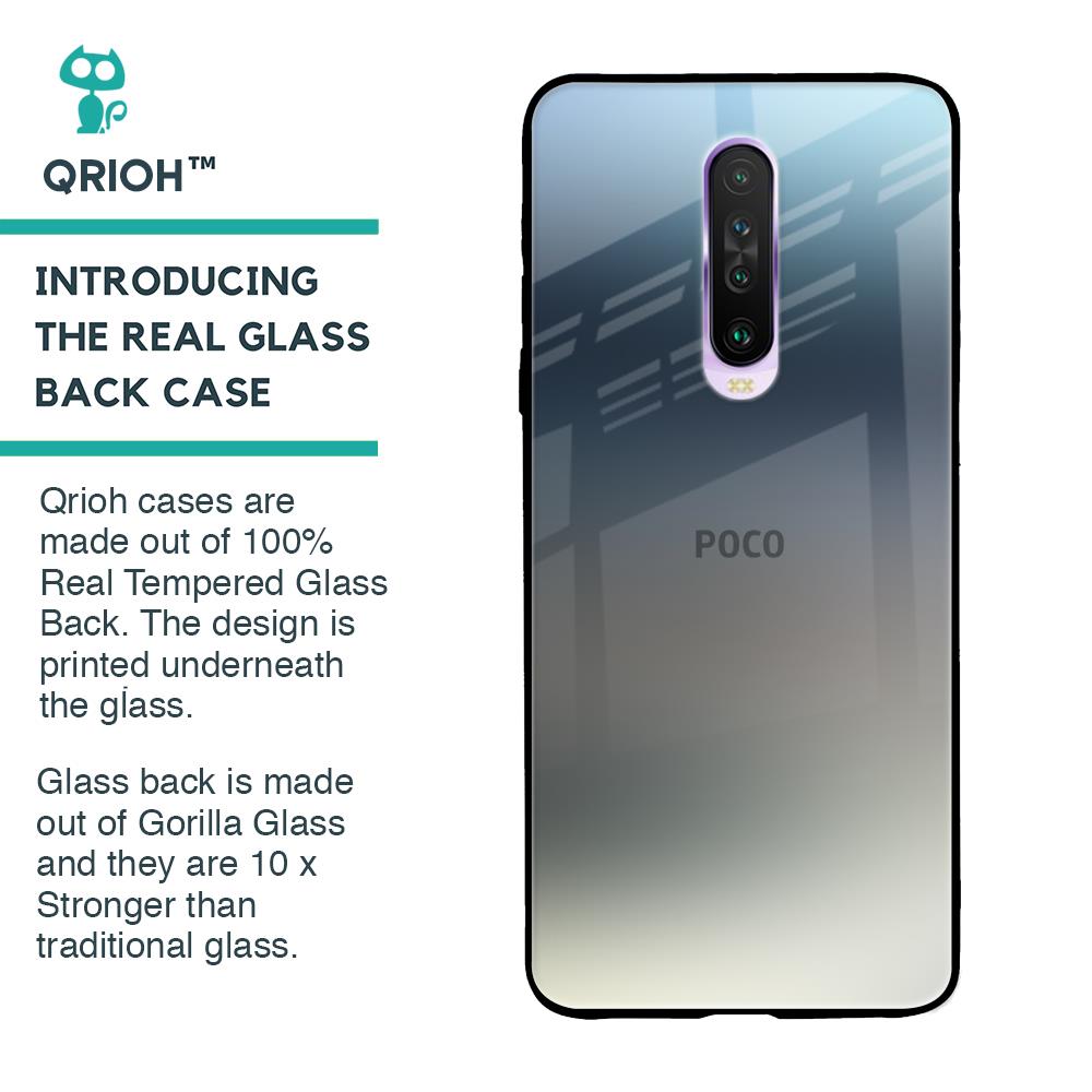 Tricolor Ombre Glass Case for Poco X2