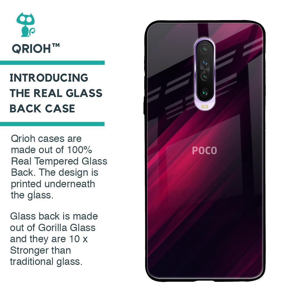Razor Black Glass Case for Poco X2
