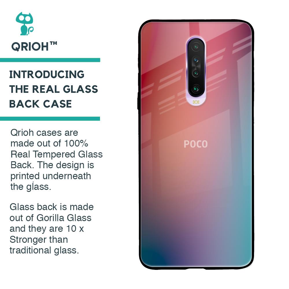 Dusty Multi Gradient Glass Case for Poco X2