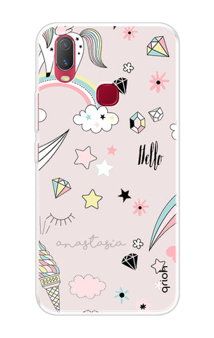 Unicorn Doodle Vivo Y11 2019 Back Cover