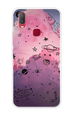 Space Doodles Art Vivo Y11 2019 Back Cover