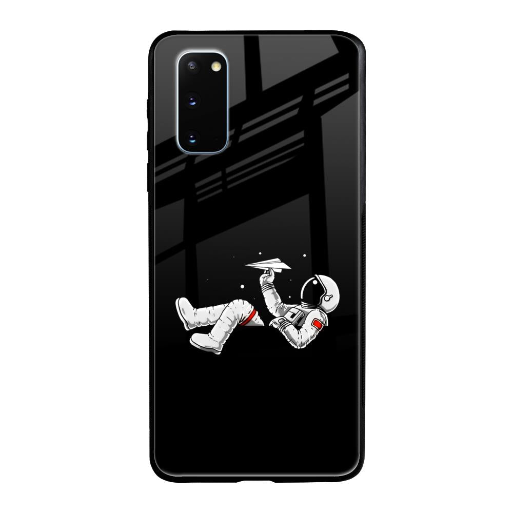 Space Traveller Samsung Galaxy S20 Glass Back Cover Online