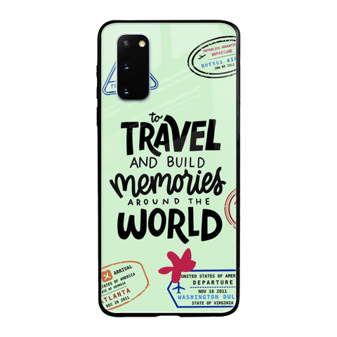 Travel Stamps Samsung Galaxy S20 Glass Back Cover Online