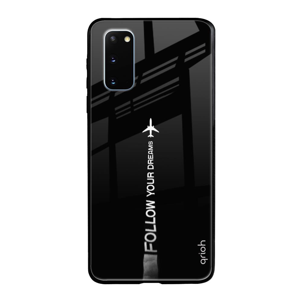 Follow Your Dreams Samsung Galaxy S20 Glass Back Cover Online