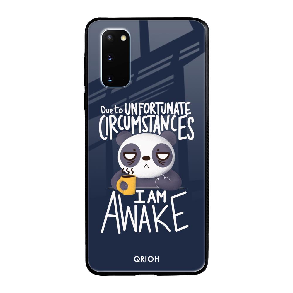Struggling Panda Samsung Galaxy S20 Glass Back Cover Online