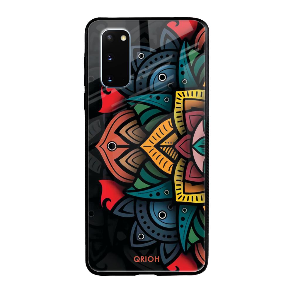 Retro Gorgeous Flower Samsung Galaxy S20 Glass Back Cover Online