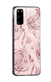 Shimmer Roses Glass case for Samsung Galaxy S20