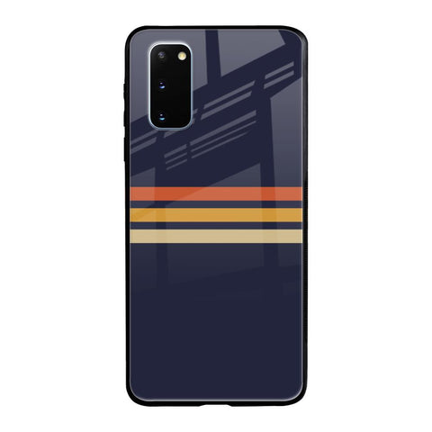 Tricolor Stripes Samsung Galaxy S20 Glass Cases & Covers Online