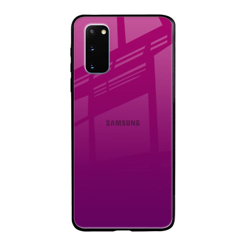 Magenta Gradient Samsung Galaxy S20 Glass Back Cover Online