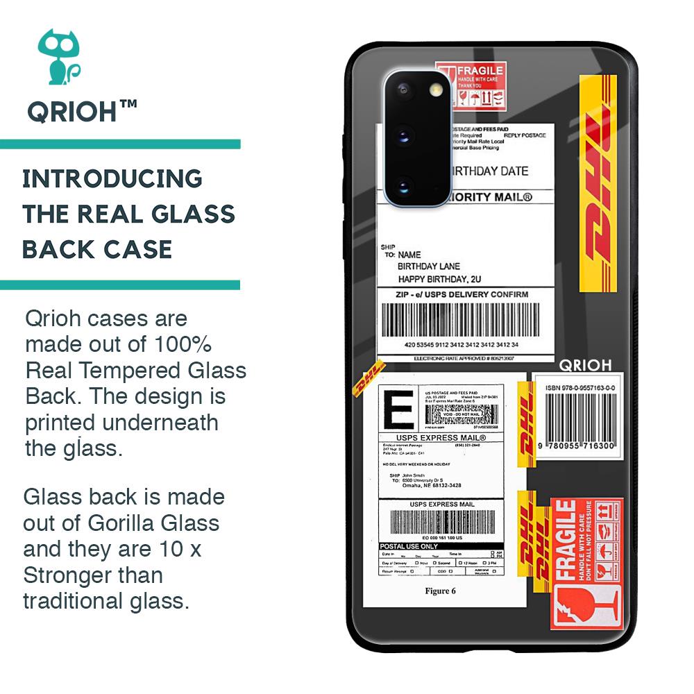 Cool Barcode Label Glass case For Samsung Galaxy S20