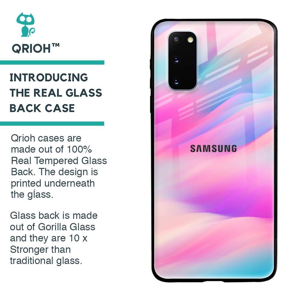 Colorful Waves Glass case for Samsung Galaxy S20
