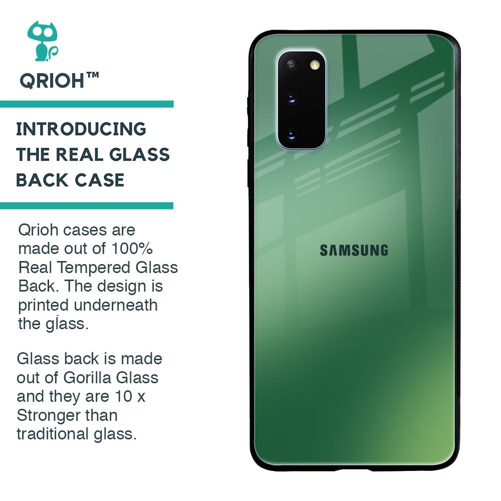 Green Grunge Texture Glass Case for Samsung Galaxy S20