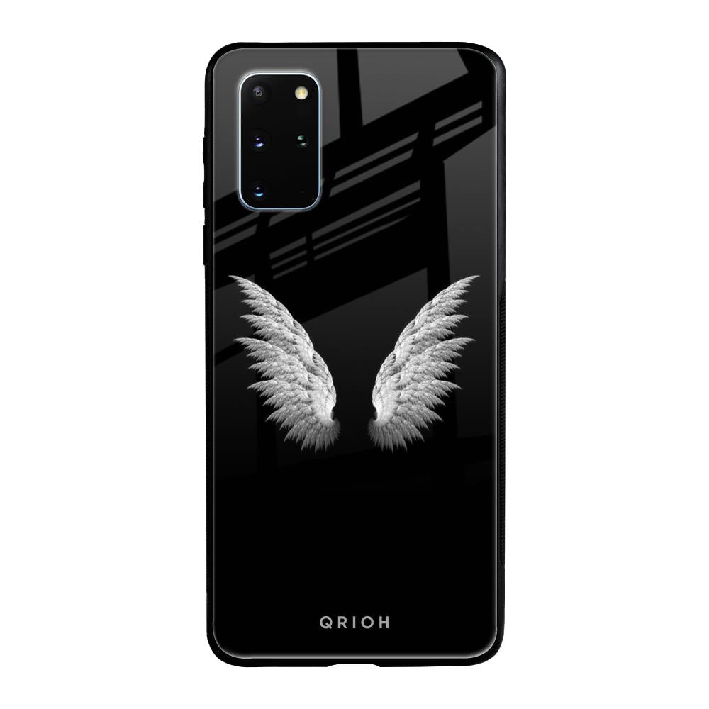 White Angel Wings Samsung Galaxy S20 Plus Glass Back Cover Online