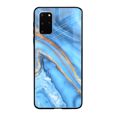 Vibrant Blue Marble Samsung Galaxy S20 Plus Glass Back Cover Online