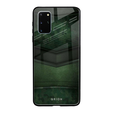 Green Leather Samsung Galaxy S20 Plus Glass Back Cover Online