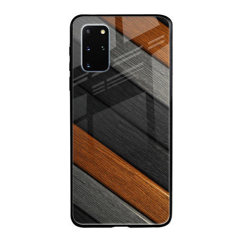 Tri Color Wood Samsung Galaxy S20 Plus Glass Back Cover Online