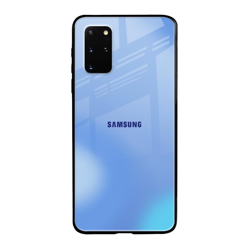 Vibrant Blue Texture Samsung Galaxy S20 Plus Glass Back Cover Online