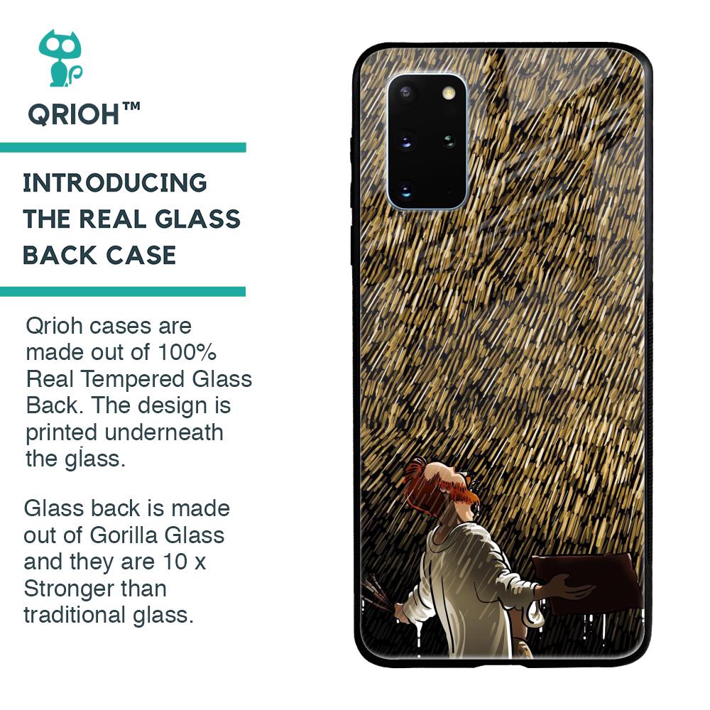 Rain Festival Samsung Galaxy S20 Plus Glass Back Cover Flat 35