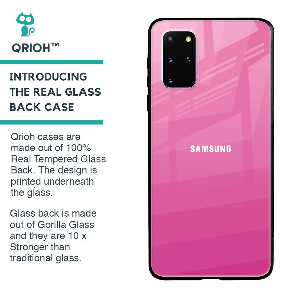 Pink Ribbon Caddy Glass Case for Samsung Galaxy S20 Plus