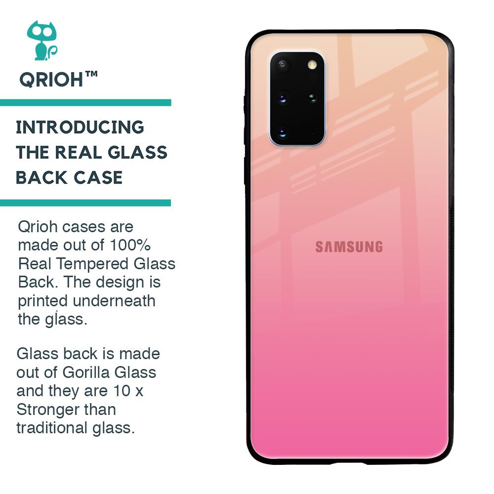 Pastel Pink Gradient Glass Case For Samsung Galaxy S20 Plus