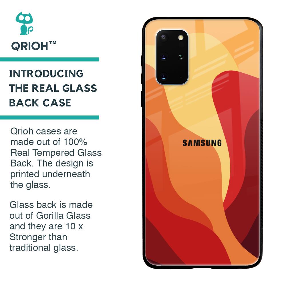 Magma Color Pattern Glass Case for Samsung Galaxy S20 Plus