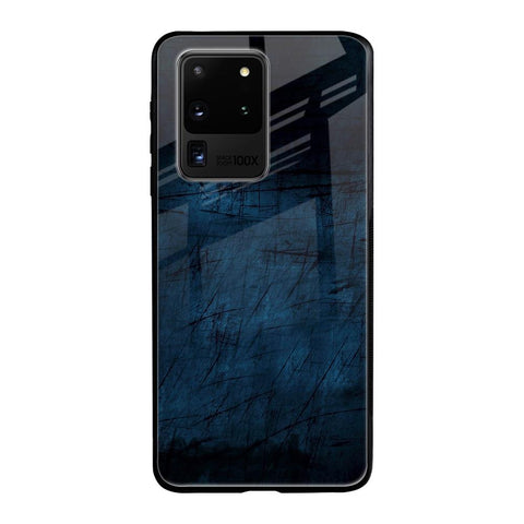 Dark Blue Grunge Samsung Galaxy S20 Ultra Glass Back Cover Online
