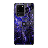 Techno Color Pattern Samsung Galaxy S20 Ultra Glass Back Cover Online