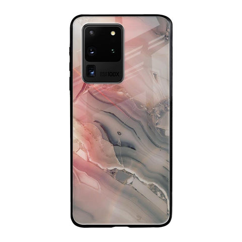 Pink And Grey Marble Samsung Galaxy S20 Ultra Glass Back Cover Online