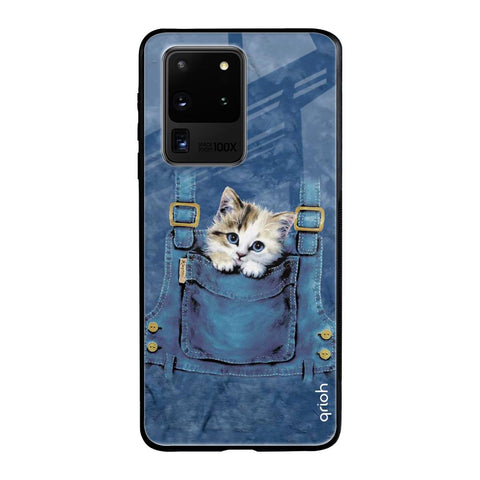Kitty In Pocket Samsung Galaxy S20 Ultra Glass Back Cover Online