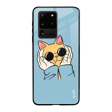 Adorable Cute Kitty Samsung Galaxy S20 Ultra Glass Back Cover Online