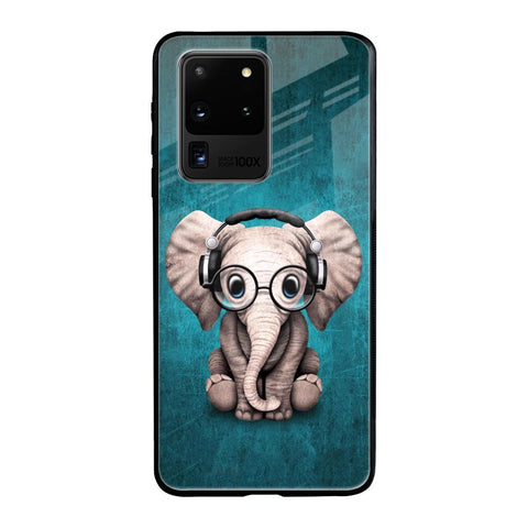 Adorable Baby Elephant Samsung Galaxy S20 Ultra Glass Back Cover Online