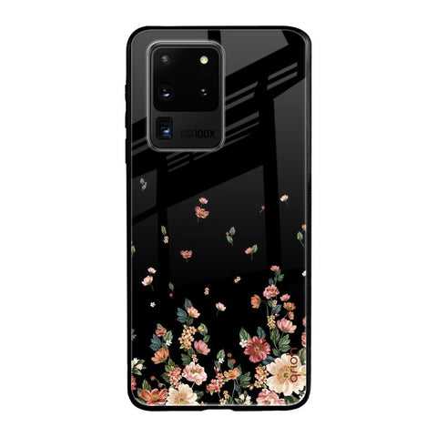 Floating Floral Print Samsung Galaxy S20 Ultra Glass Back Cover Online