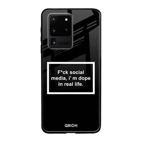 Dope In Life Samsung Galaxy S20 Ultra Glass Back Cover Online