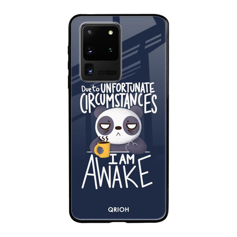 Struggling Panda Samsung Galaxy S20 Ultra Glass Back Cover Online