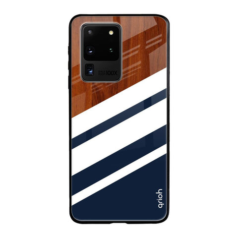Bold Stripes Samsung Galaxy S20 Ultra Glass Back Cover Online