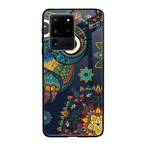 Owl Art Samsung Galaxy S20 Ultra Glass Back Cover Online