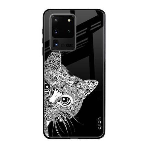 Kitten Mandala Samsung Galaxy S20 Ultra Glass Back Cover Online