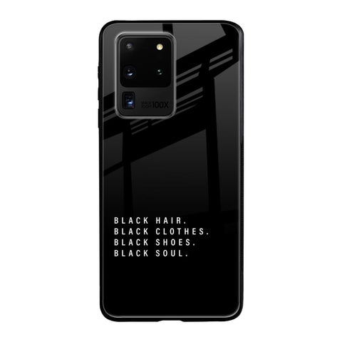 Black Soul Samsung Galaxy S20 Ultra Glass Back Cover Online