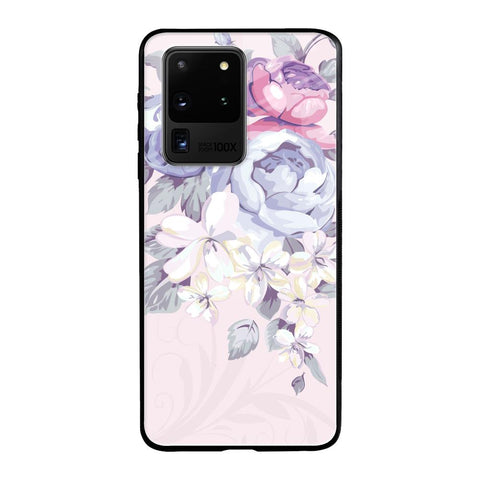 Elegant Floral Samsung Galaxy S20 Ultra Glass Back Cover Online
