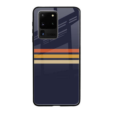 Tricolor Stripes Samsung Galaxy S20 Ultra Glass Cases & Covers Online