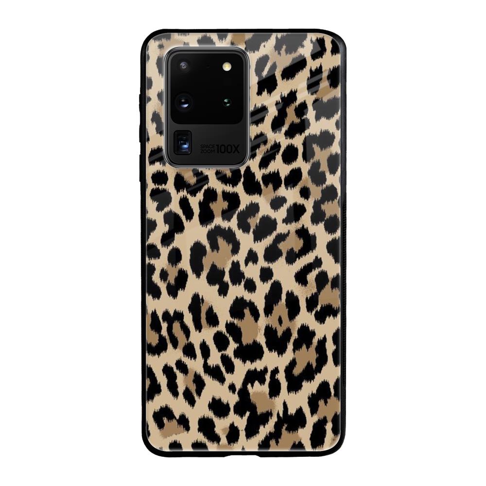 Leopard Seamless Samsung Galaxy S20 Ultra Glass Cases & Covers Online