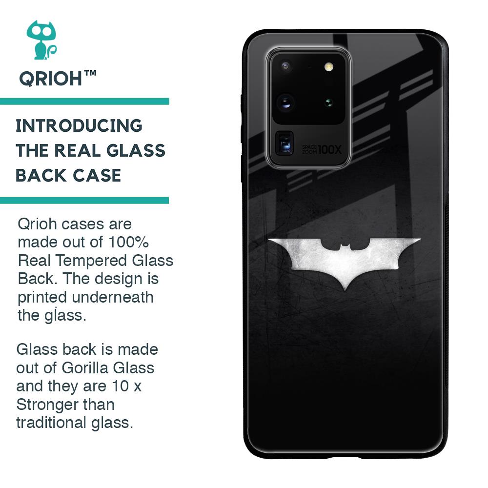 Super Hero Logo Glass Case for Samsung Galaxy S20 Ultra