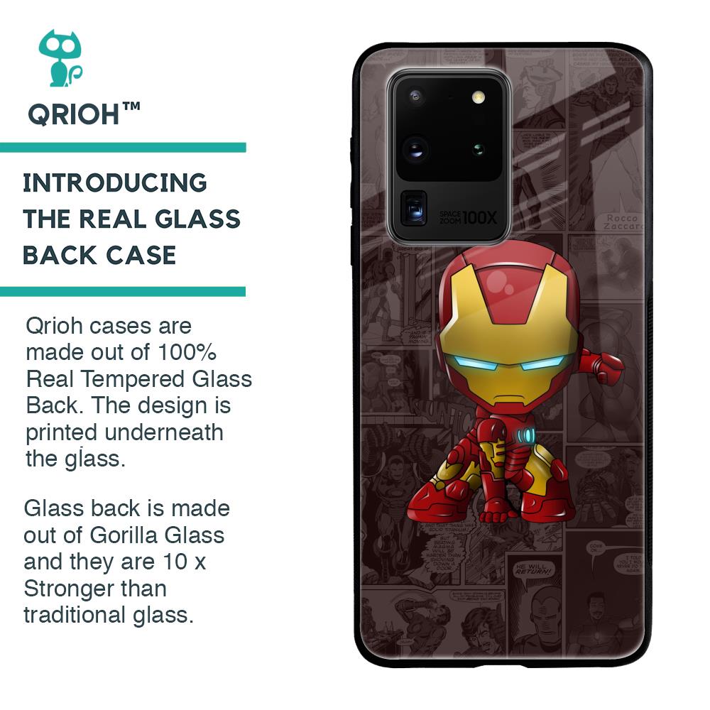 Angry Baby Super Hero Glass Case for Samsung Galaxy S20 Ultra