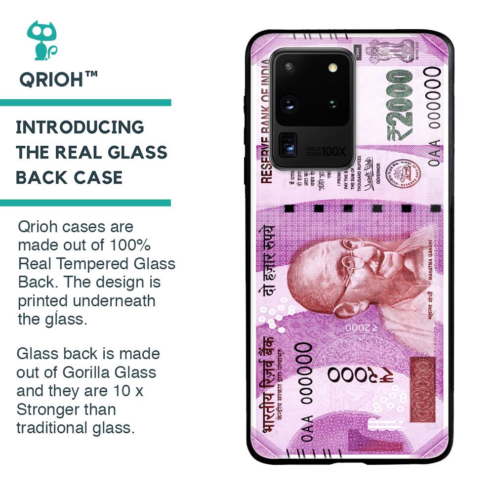 Stock Out Currency Glass Case for Samsung Galaxy S20 Ultra