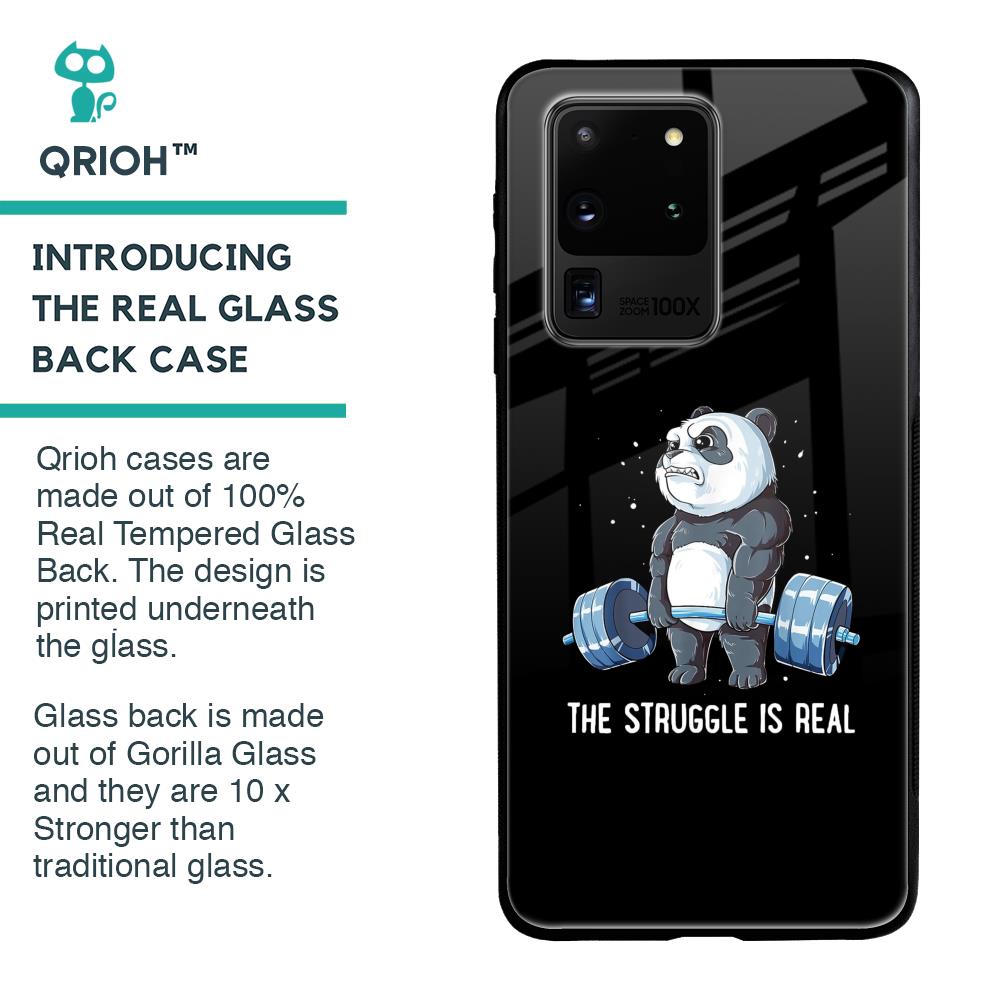 Real Struggle Glass Case for Samsung Galaxy S20 Ultra