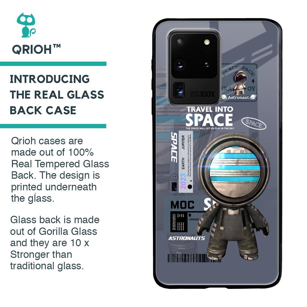 Space Travel Glass Case for Samsung Galaxy S20 Ultra