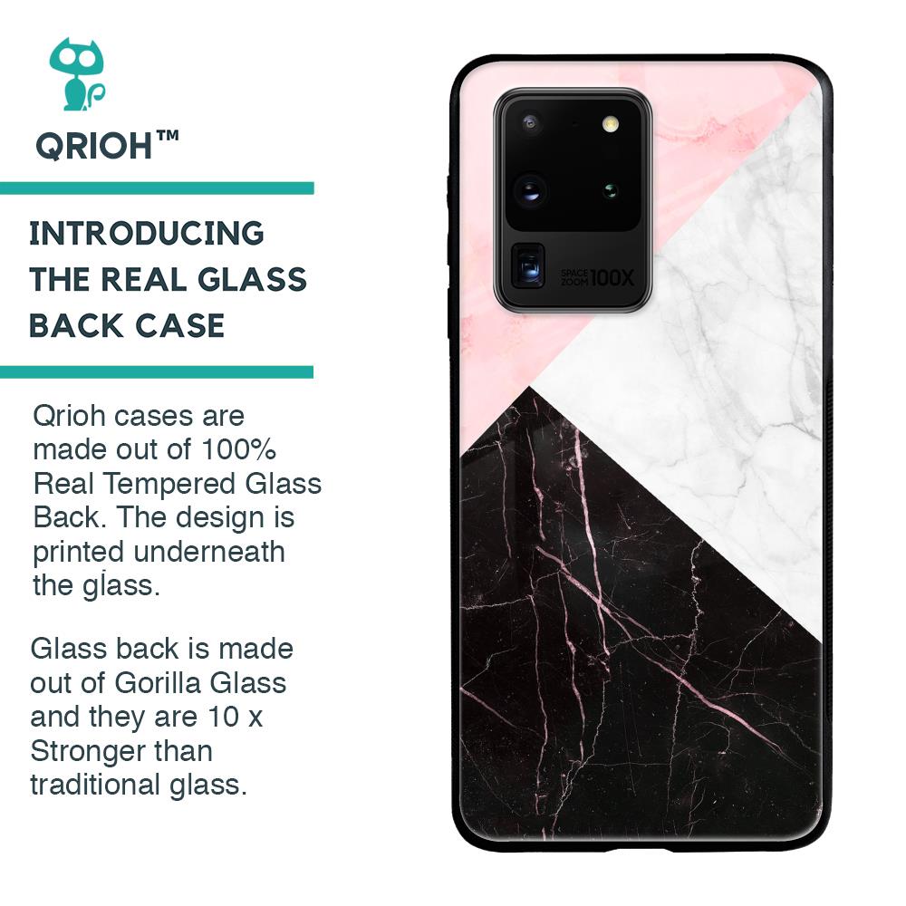 Marble Collage Art Glass Case For Samsung Galaxy S20 Ultra