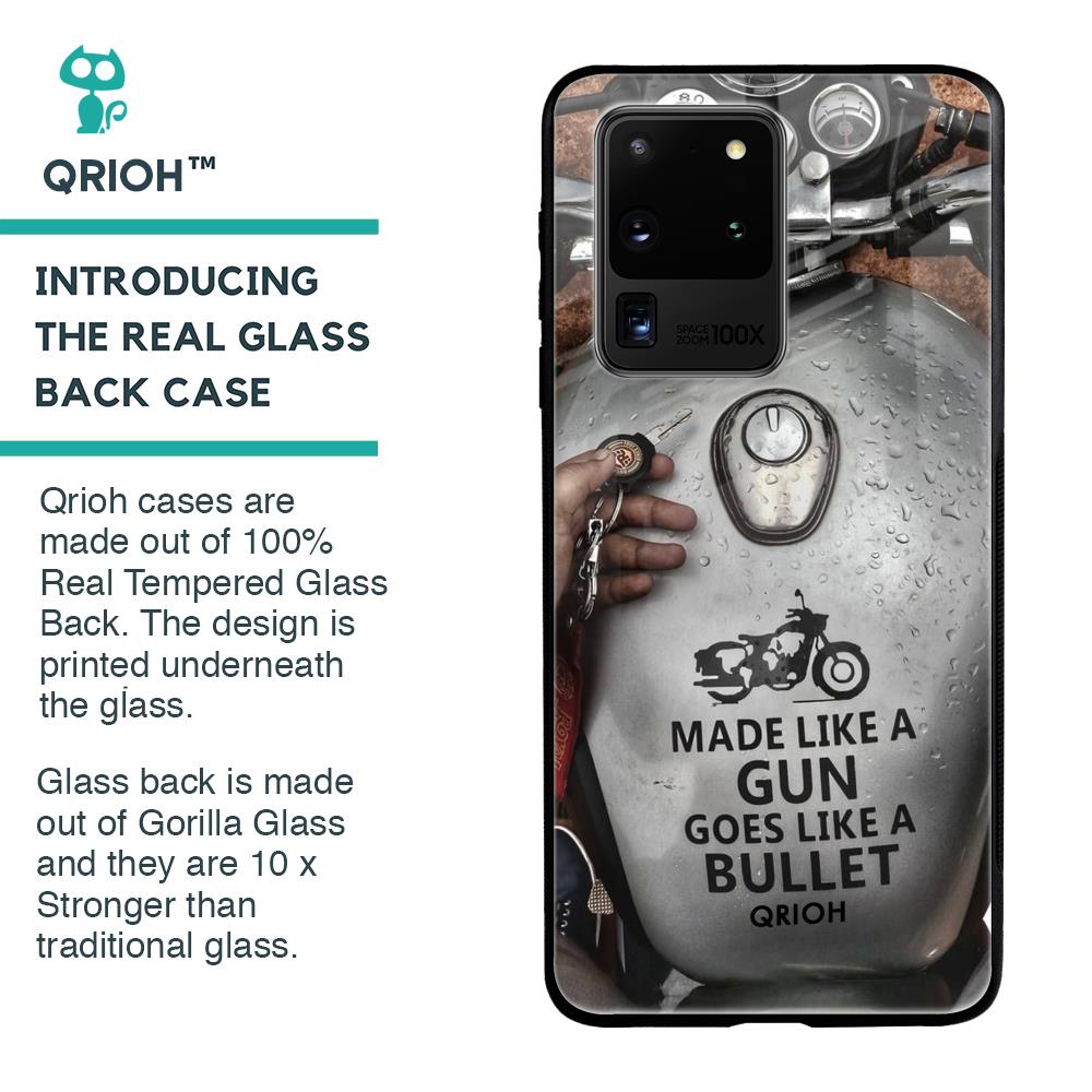 Royal Bike Glass Case for Samsung Galaxy S20 Ultra